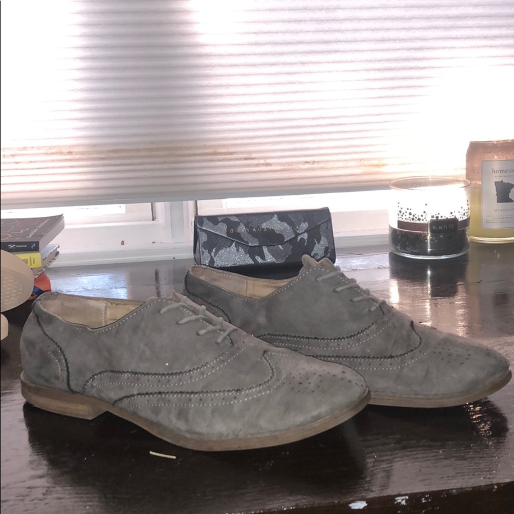 Gray oxfords